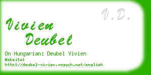 vivien deubel business card